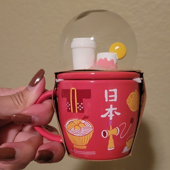 Starbucks Japan Limited Edition Snow Globe Mug NEW - Picture 4 of 5